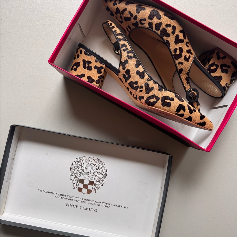 Vince Camuto Elegant Brown and Black Heels